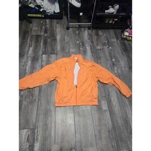 Vintage Head 90s Orange Windbreaker Jacket Lined Sz M Retro Y2K
